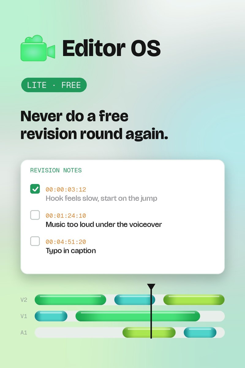 Editor OS Lite: revision notes with timecodes